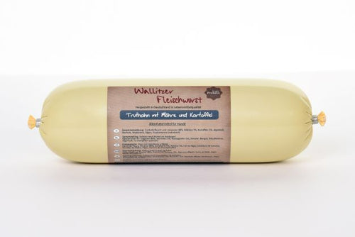 Wallitzer Fleischwurst Turkey with carrots and potatoes