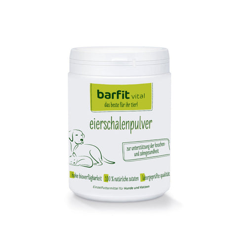 Eierschalenpulver (für Hunde und Katzen)