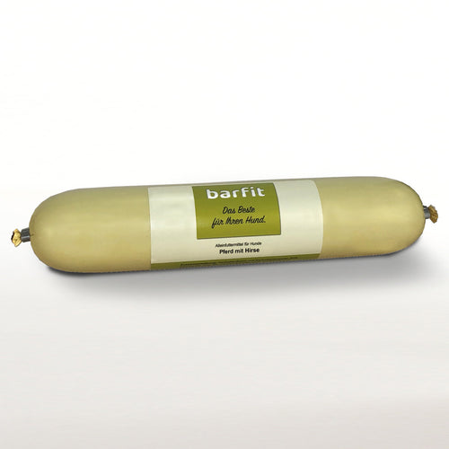 Meat sausage horse with millet